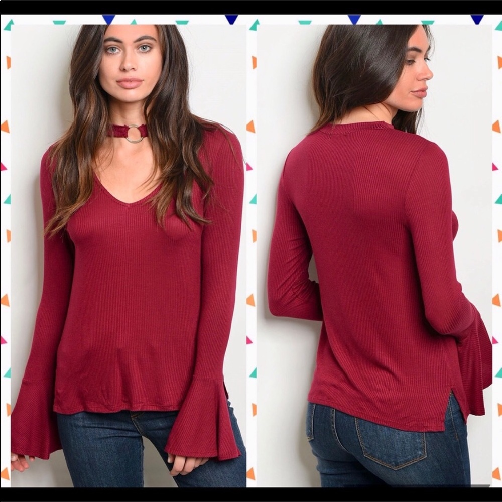 ✨Sexy Red Choker Blouse✨